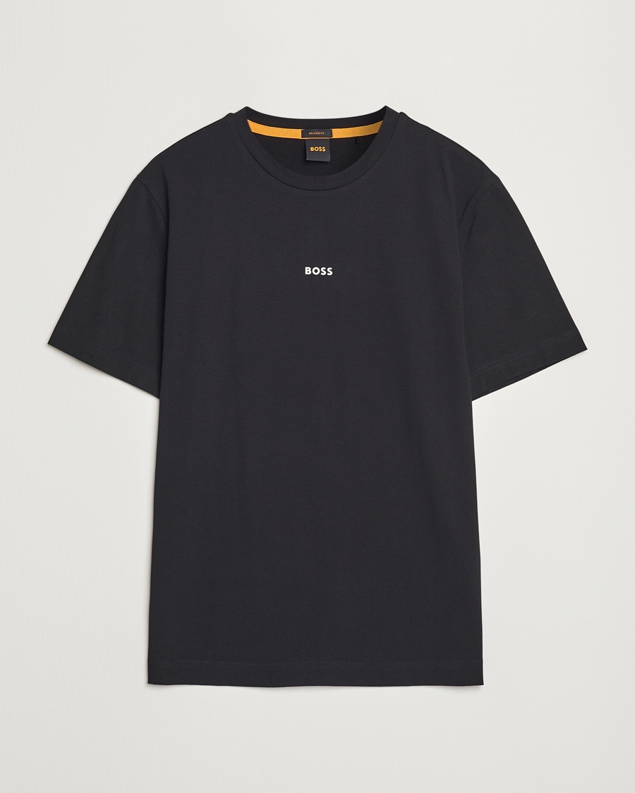 BOSS ORANGE Tchup Logo Crew Neck T-Shirt Black – Noir