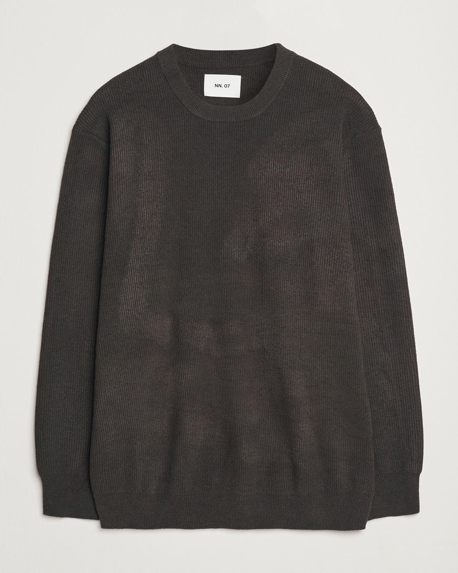 NN07 Danny Knitted Sweater Dark Army – Vert