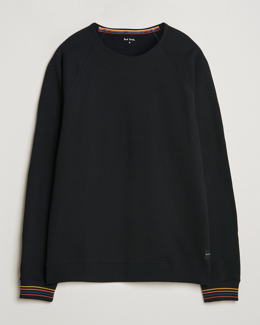 Homme | Best of British | Paul Smith | Artist Rib Crew Neck Sweatshirt Black