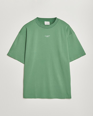 Drôle de Monsieur Classic Slogan T-Shirt Water Green – Vert