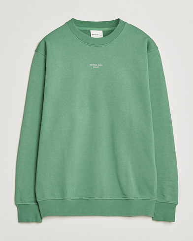 Drôle de Monsieur Classic Slogan Sweatshirt Water Green – Groen