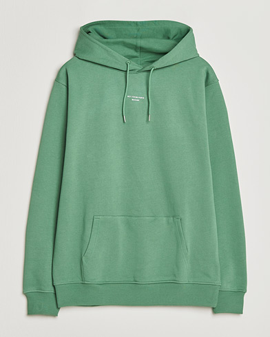 Drôle de Monsieur Classic Slogan Hoodie Water Green – Groen