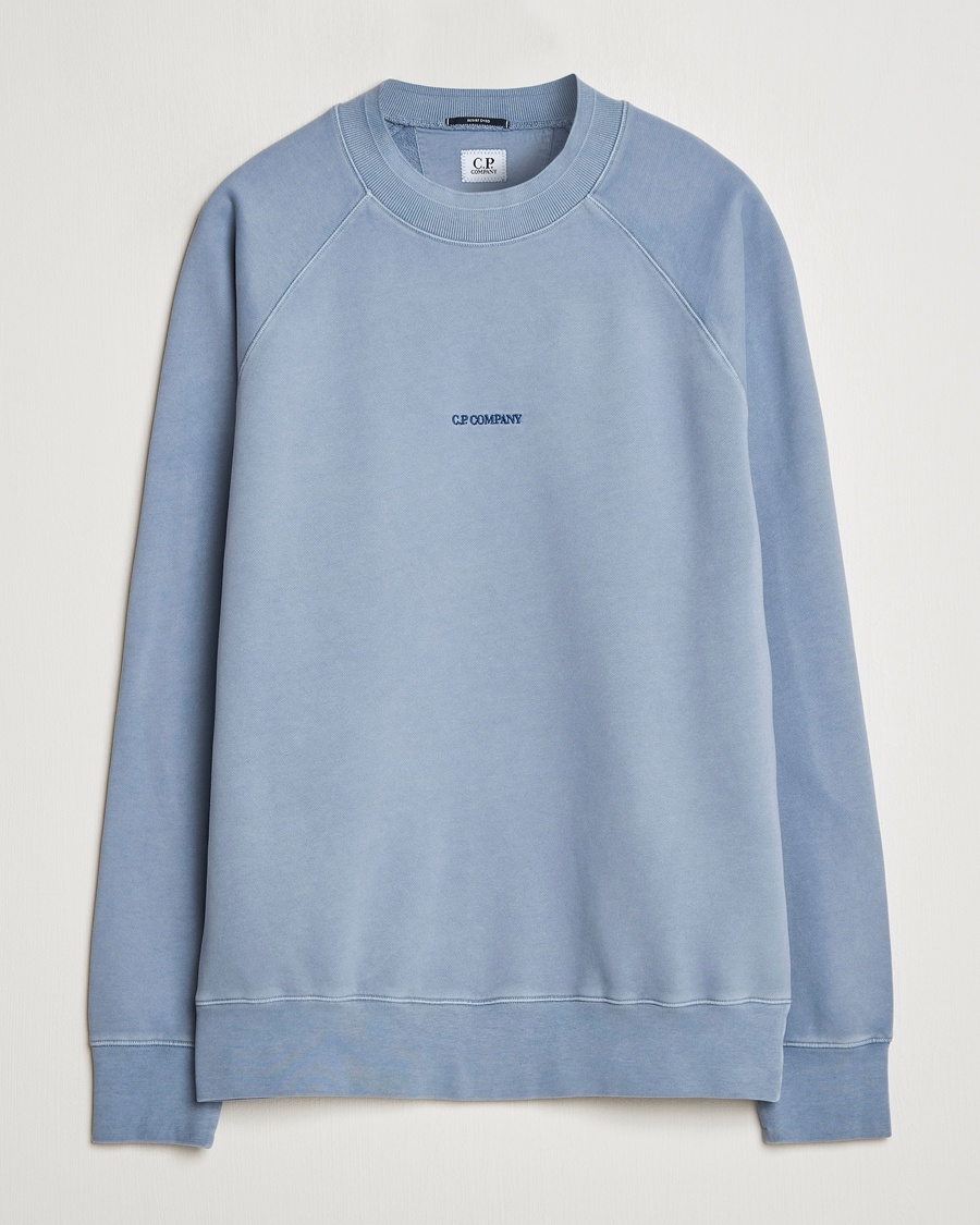 Homme | Soldes -50% | C.P. Company | Brushed Emerized Fleece Sweatshirt Light Blue