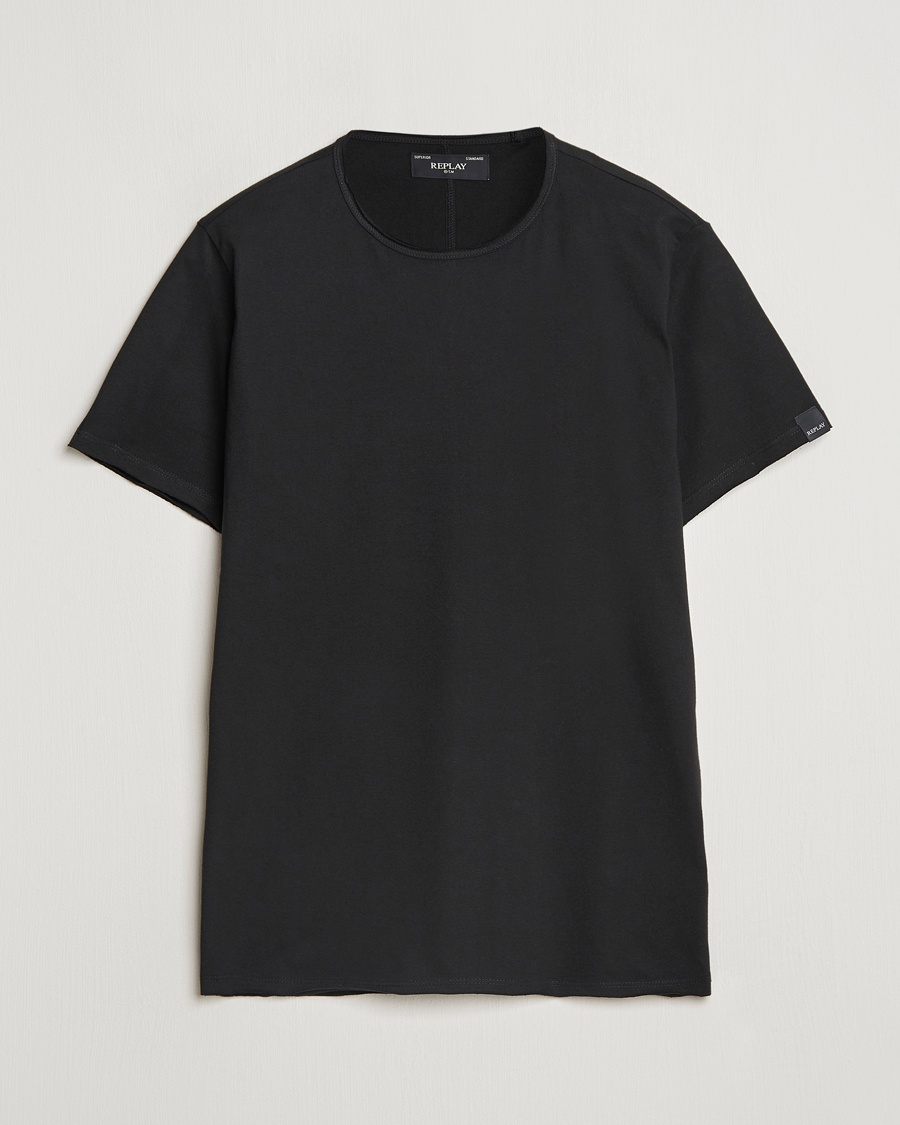 Replay Crew Neck T-Shirt Black – Noir