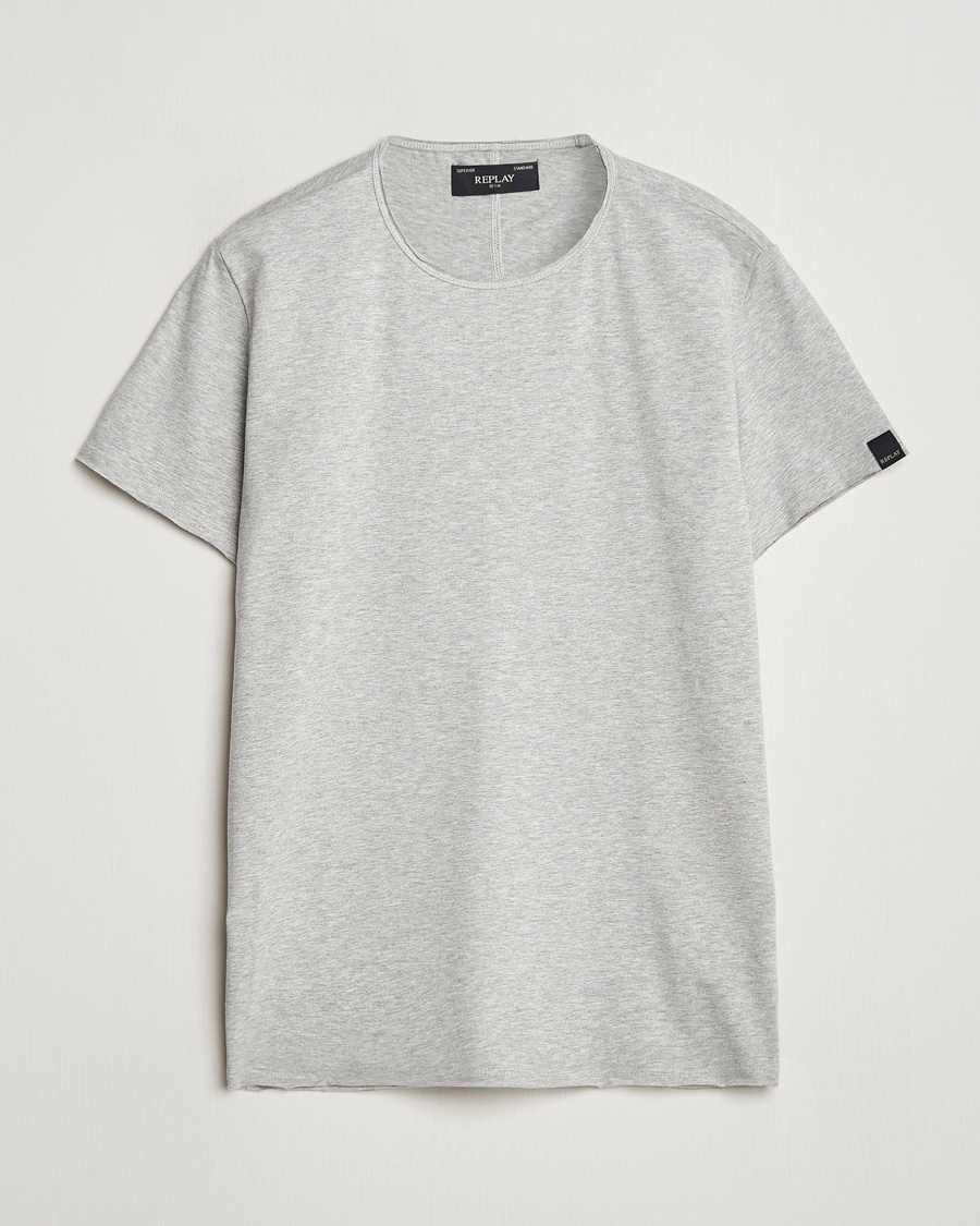 Replay Crew Neck T-Shirt Light Grey Melange – Grijs