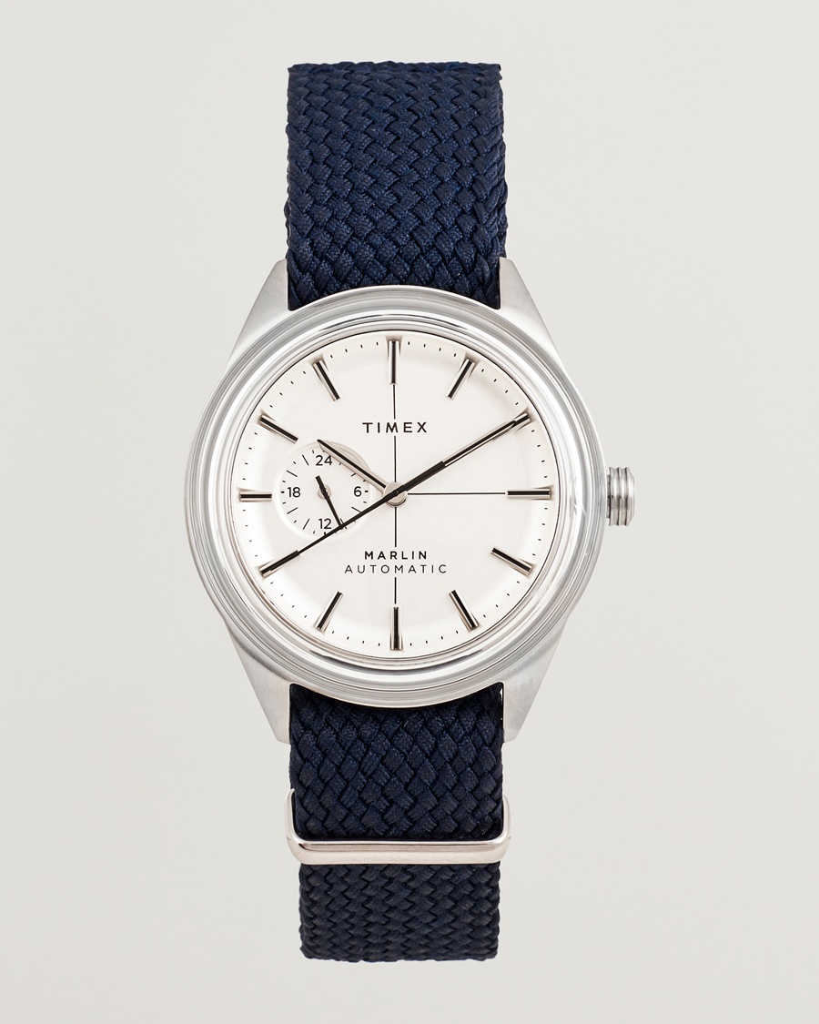 Timex Marlin Jet Automatic 38mm White Dial – Blauw