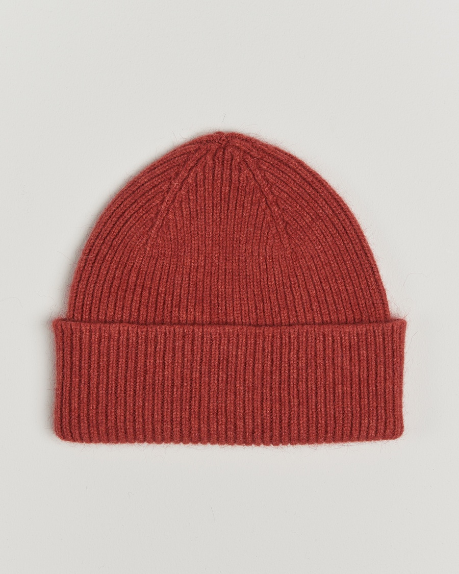 Le Bonnet Lambswool/Caregora Beanie Terra – Rouge