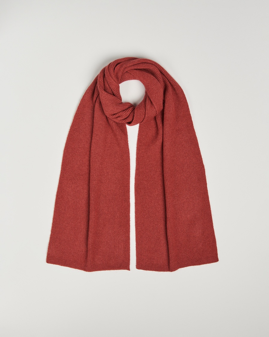 Le Bonnet Lambswool/Caregora Scarf Terra – Rouge