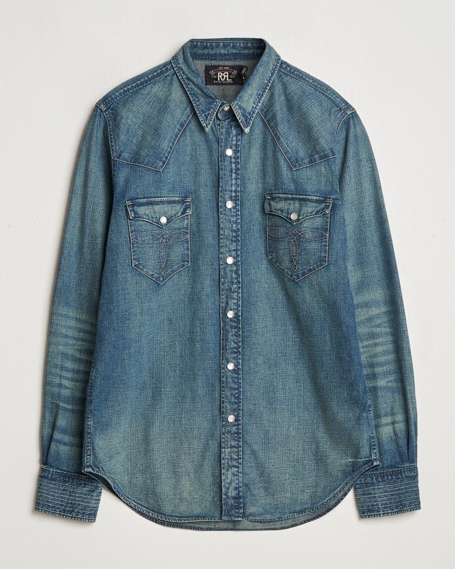Homme | Chemises En Denim | RRL | Buffalo Western Shirt Rinse
