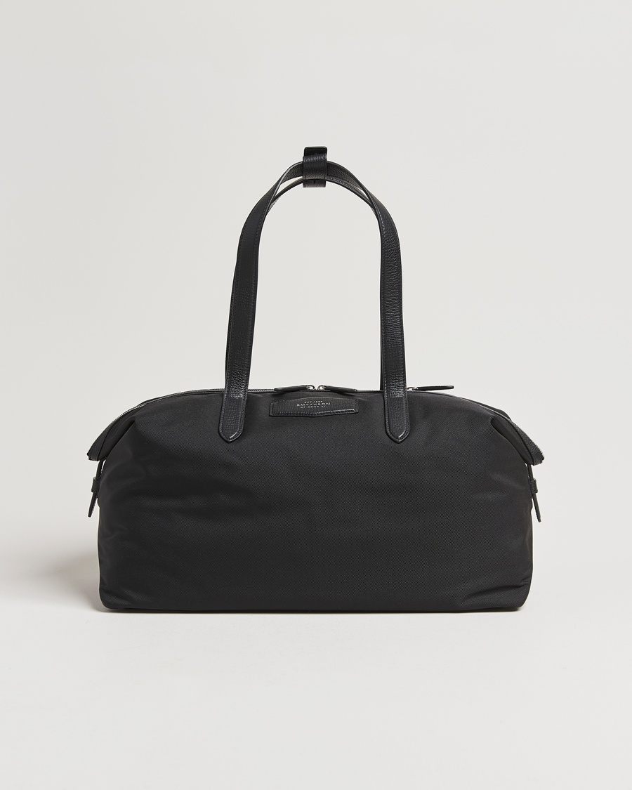 Heren | Weekendtassen | Smythson | Canvas Norton Small Travel Bag Black