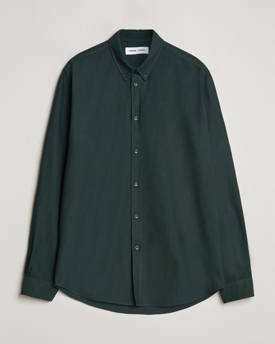 Homme | Chemises Oxford | Samsøe Samsøe | Saliam Oxford Shirt Darkest Spruce