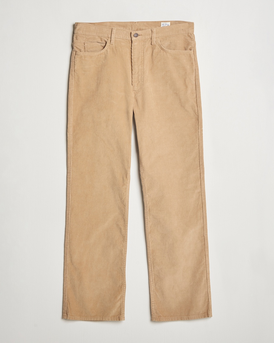 Heren | Corduroy broeken | orSlow | Shoe Cut Corduroy Pants Beige