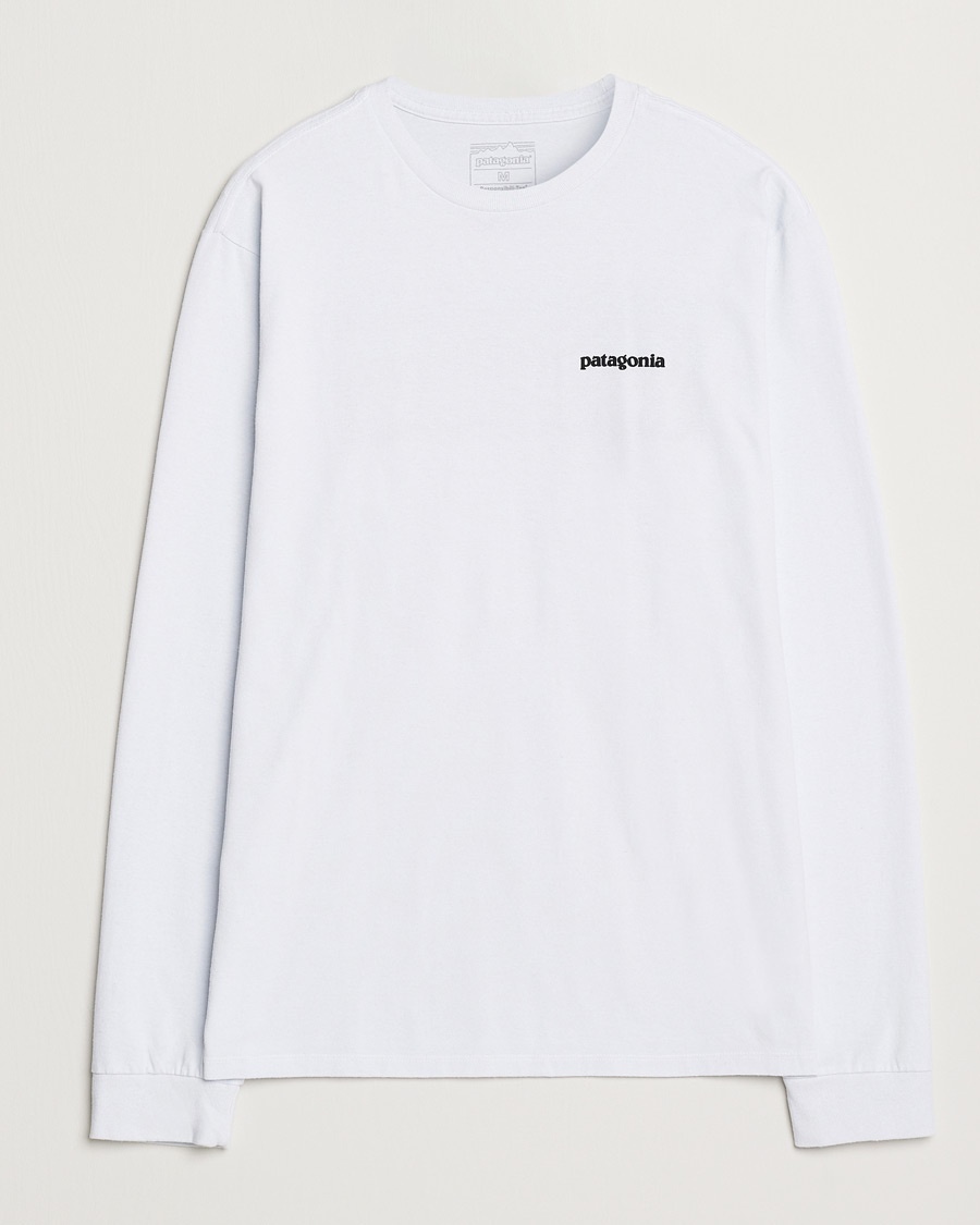 Patagonia P-6 Logo Responsibili LS T-Shirt White – Wit