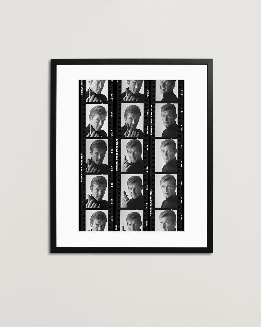 Homme | | Sonic Editions | Framed Roger Moore Contact Sheet