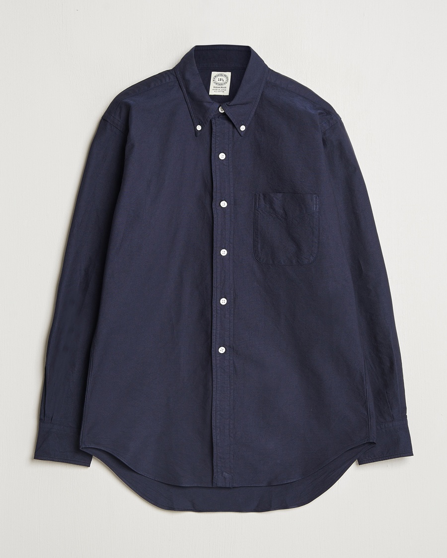 Kamakura Shirts Vintage Ivy Oxford Button Down Shirt Navy – Bleu