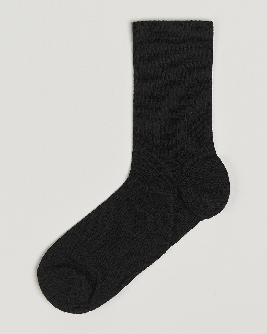 Sweyd Crew Cotton Socks Black – Noir