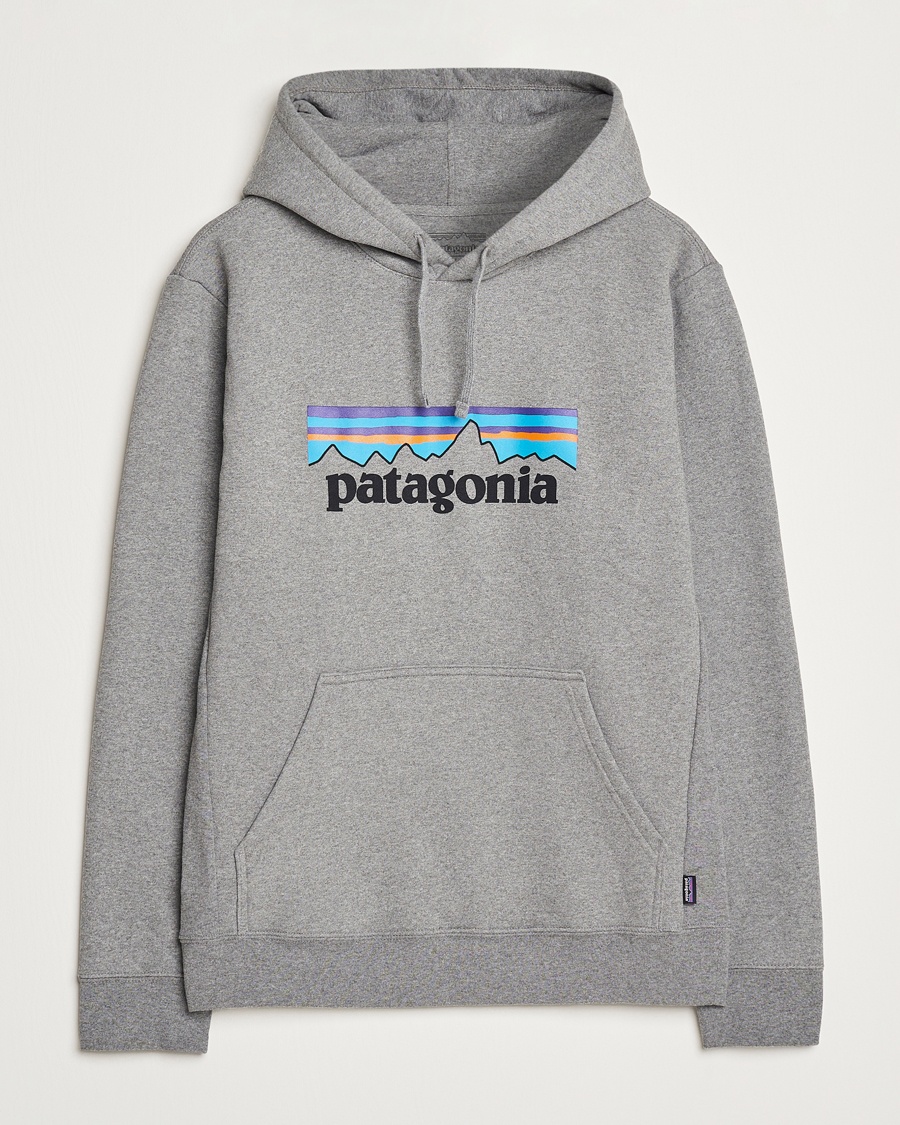 Patagonia P-6 Logo Uprisal Hoody Gravel Heather – Grijs