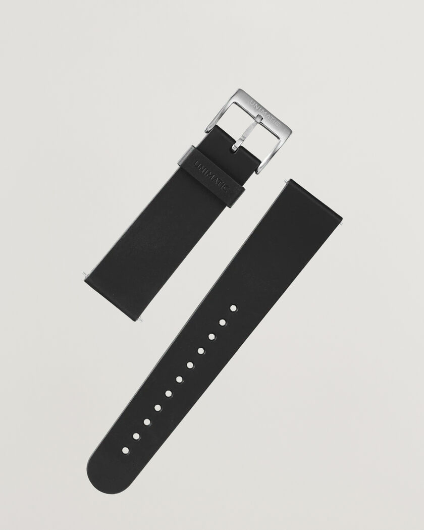 UNIMATIC TPU Quick Release 22mm Strap Black – Zwart