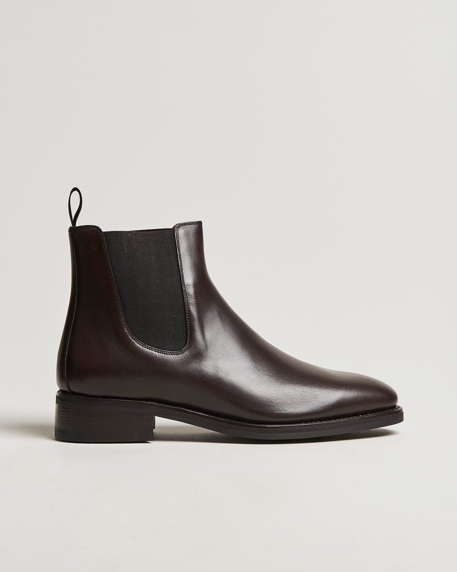 Homme | Business & Beyond - Formal | Oscar Jacobson | Chelsea Boots Dark Mud Brown