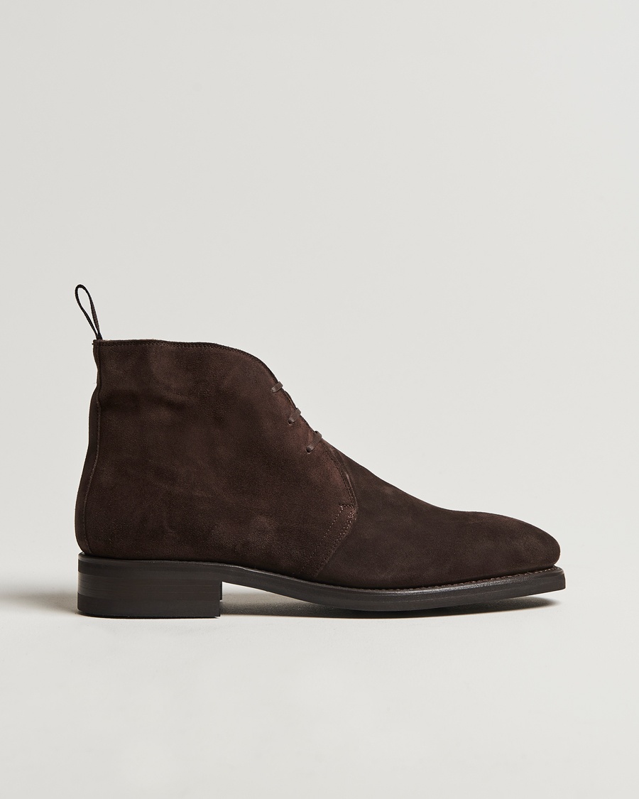 Homme | Chaussures En Daim | Oscar Jacobson | Chukka Boots Chocolate Brown