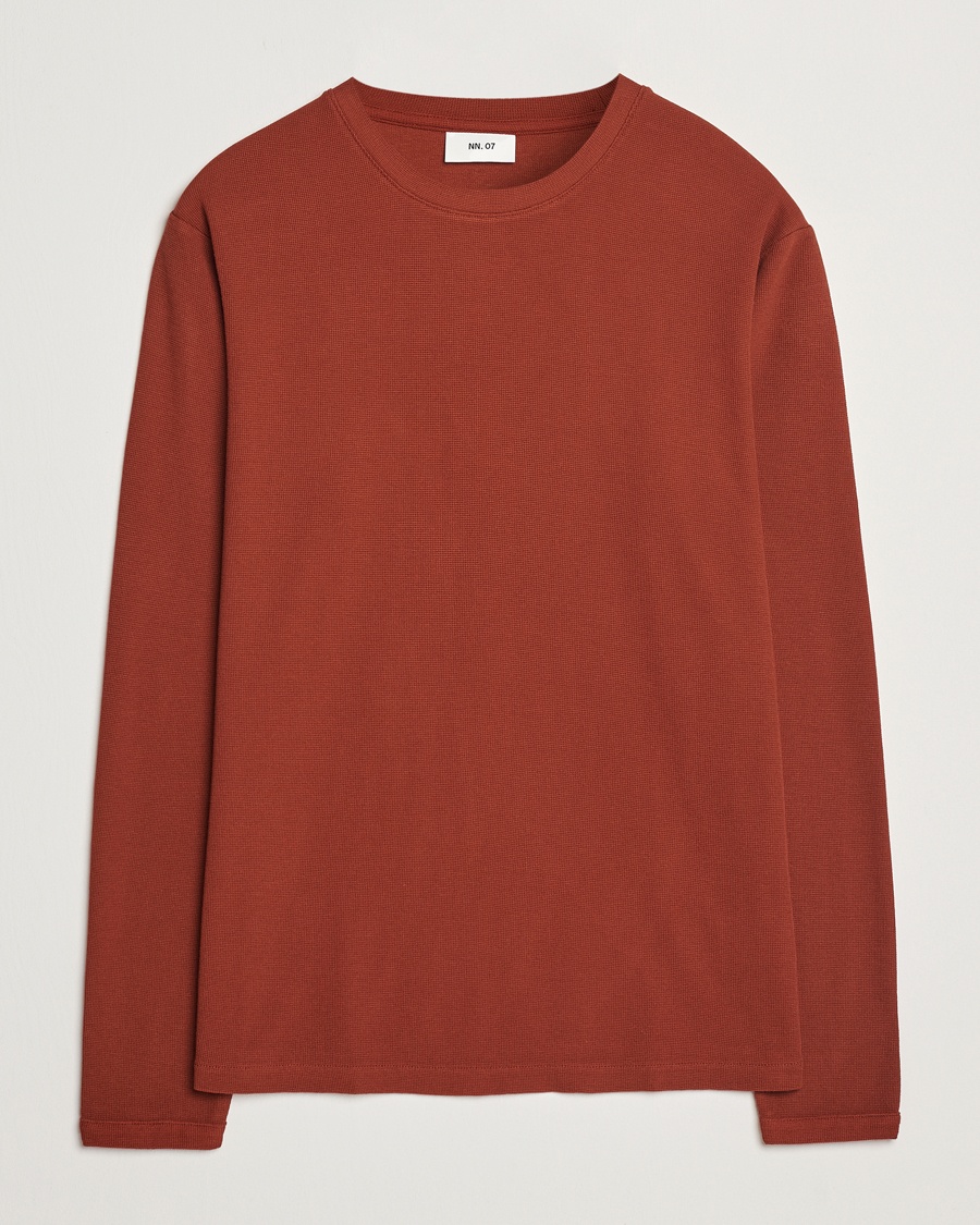 Heren | Loyaliteitsaanbieding | NN07 | Clive Knitted Sweater Rust Red