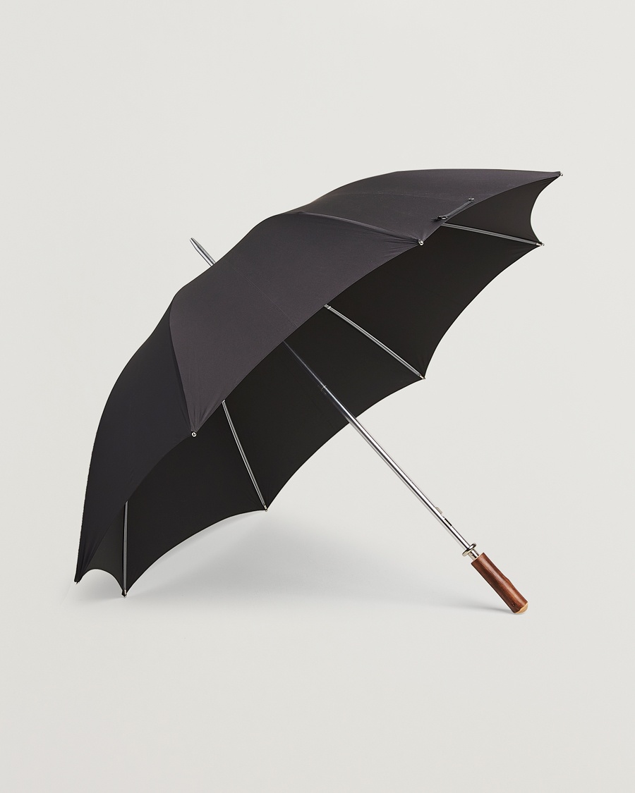 Fox Umbrellas Chestnut Straight Umbrella Black – Zwart