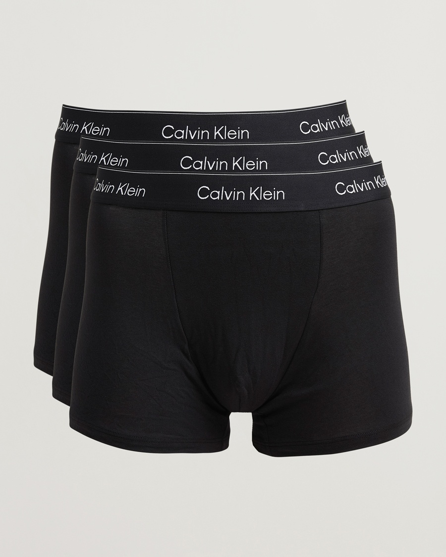 Calvin Klein 3-Pack Icon Cotton Stretch Relaxed Trunk Black – Noir