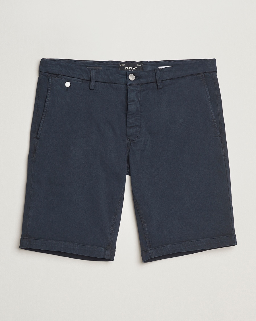 Homme | Replay | Replay | Benni Hyperflex Shorts Navy