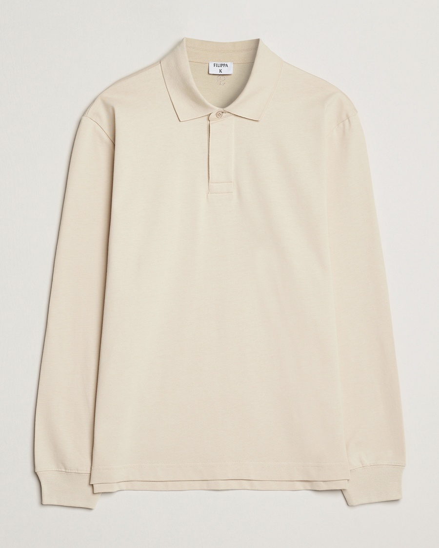 Homme | | Filippa K | Heavy Cotton Rugby Shirt Cream White