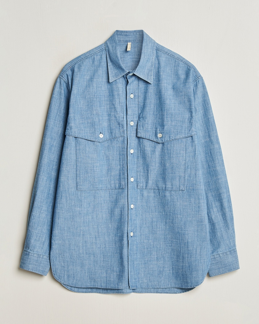 Homme | Chemises En Denim | Sunflower | Note Shirt Mid Blue