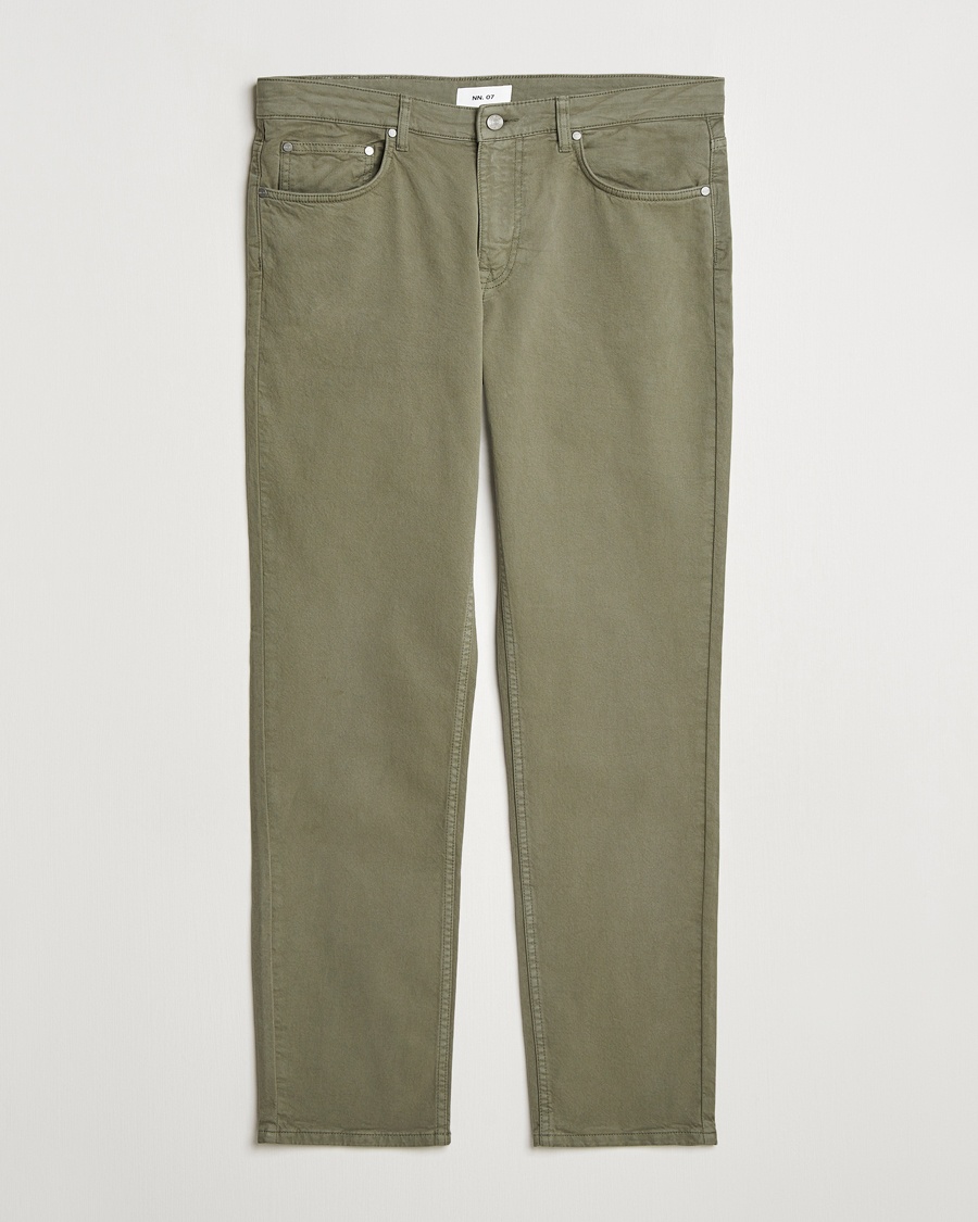 NN07 Tony 5-Pocket Pants Capers Green – Groen