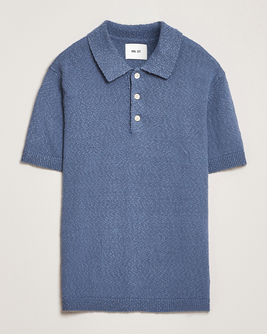 Homme | | NN07 | Randy Knitted Polo Bering Blue
