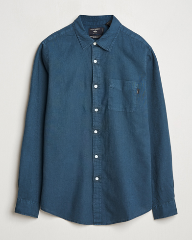 Heren | Linnen overhemden | Dockers | Slim Linen/Cotton Shirt Stratified Sea