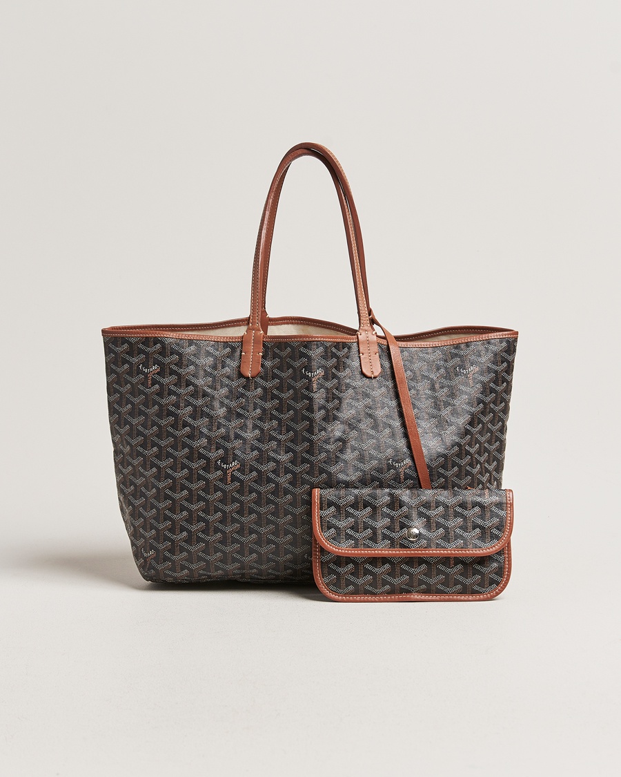 Homme | Gifts for Her | Goyard Pre-Owned | Saint Louis PM Coated Canvas Tote Bag Brown