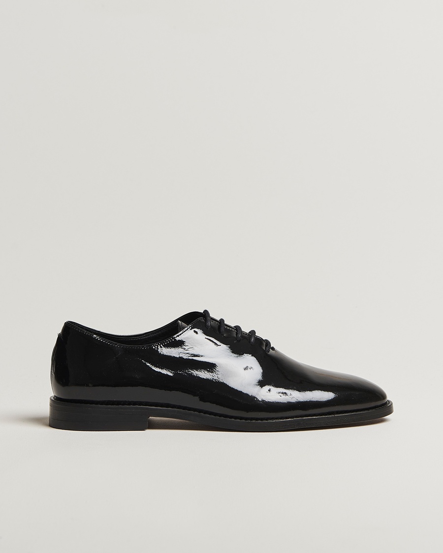 Homme | Chaussures Faites Main | Myrqvist | Drottningholm Patent Shoe Black