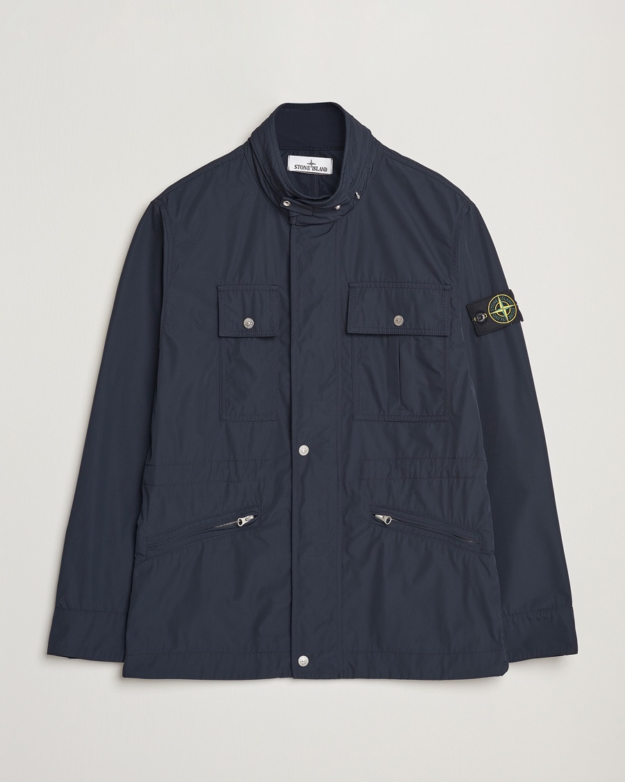 Heren | Veldjassen | Stone Island | Micro Twill Field Jacket Navy Blue