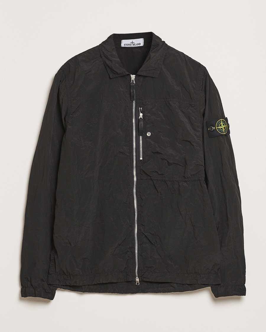 Homme | | Stone Island | Nylon Metal Zip Overshirt Black