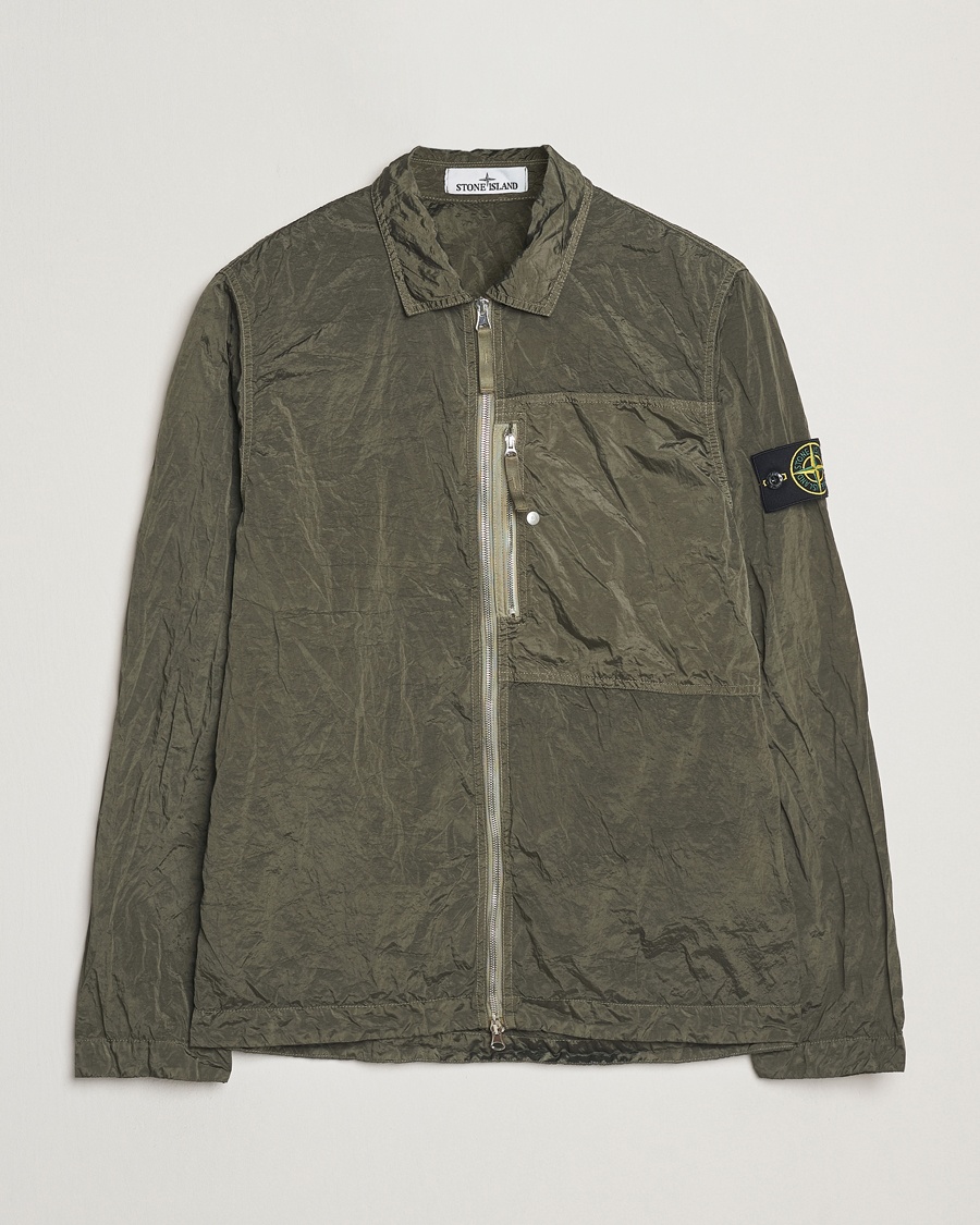 Homme | Stone Island | Stone Island | Nylon Metal Zip Overshirt Military Green