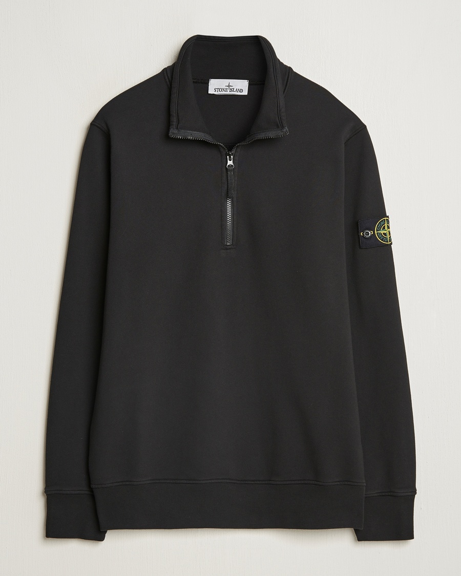 Heren | Stone Island | Stone Island | Garment Dyed Fleece Half Zip Black