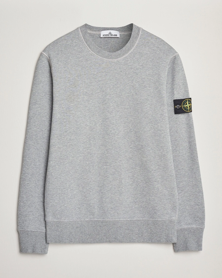 Heren | Kleding | Stone Island | Garment Dyed Fleece Sweatshirt Melange Grey