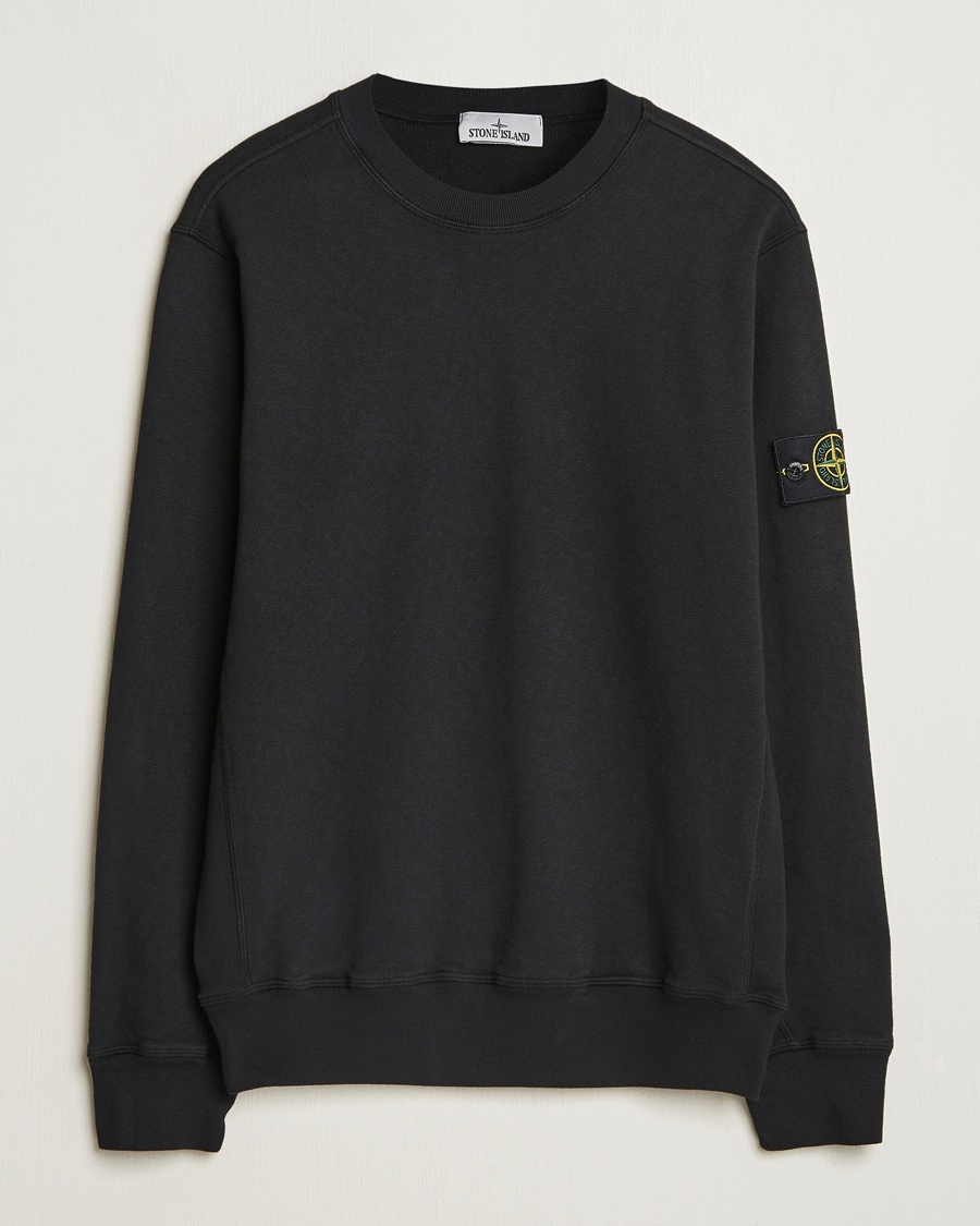 Homme | Stone Island | Stone Island | Old Dyed Cotton Sweatshirt Black