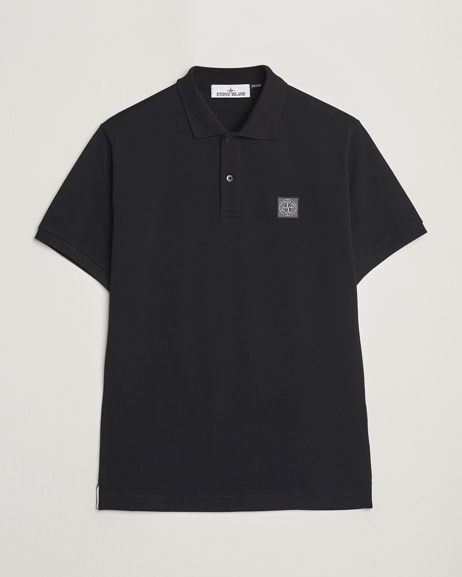 Homme | Stone Island | Stone Island | Organic Cotton Pique Polo Black