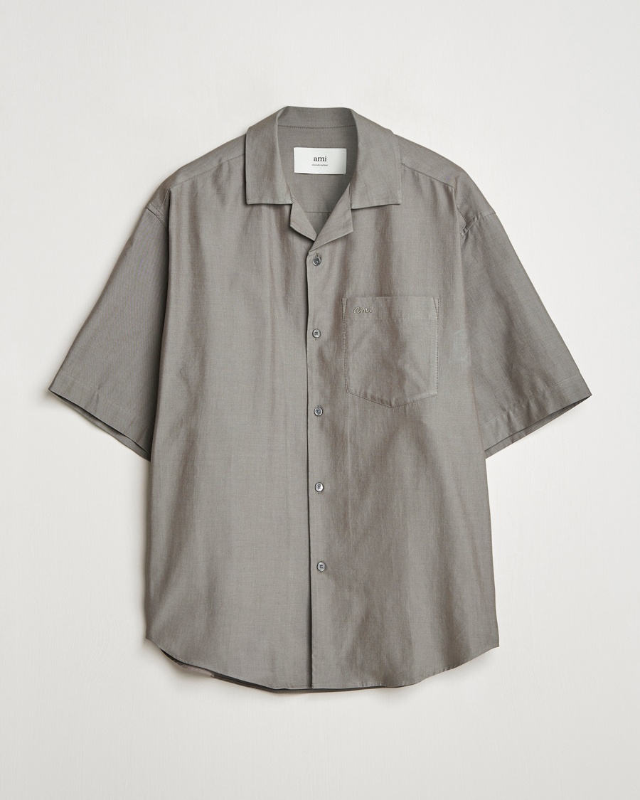 Homme | Chemises À Manches Courtes | AMI | Short Sleeve Boxy Shirt Smoke Grey