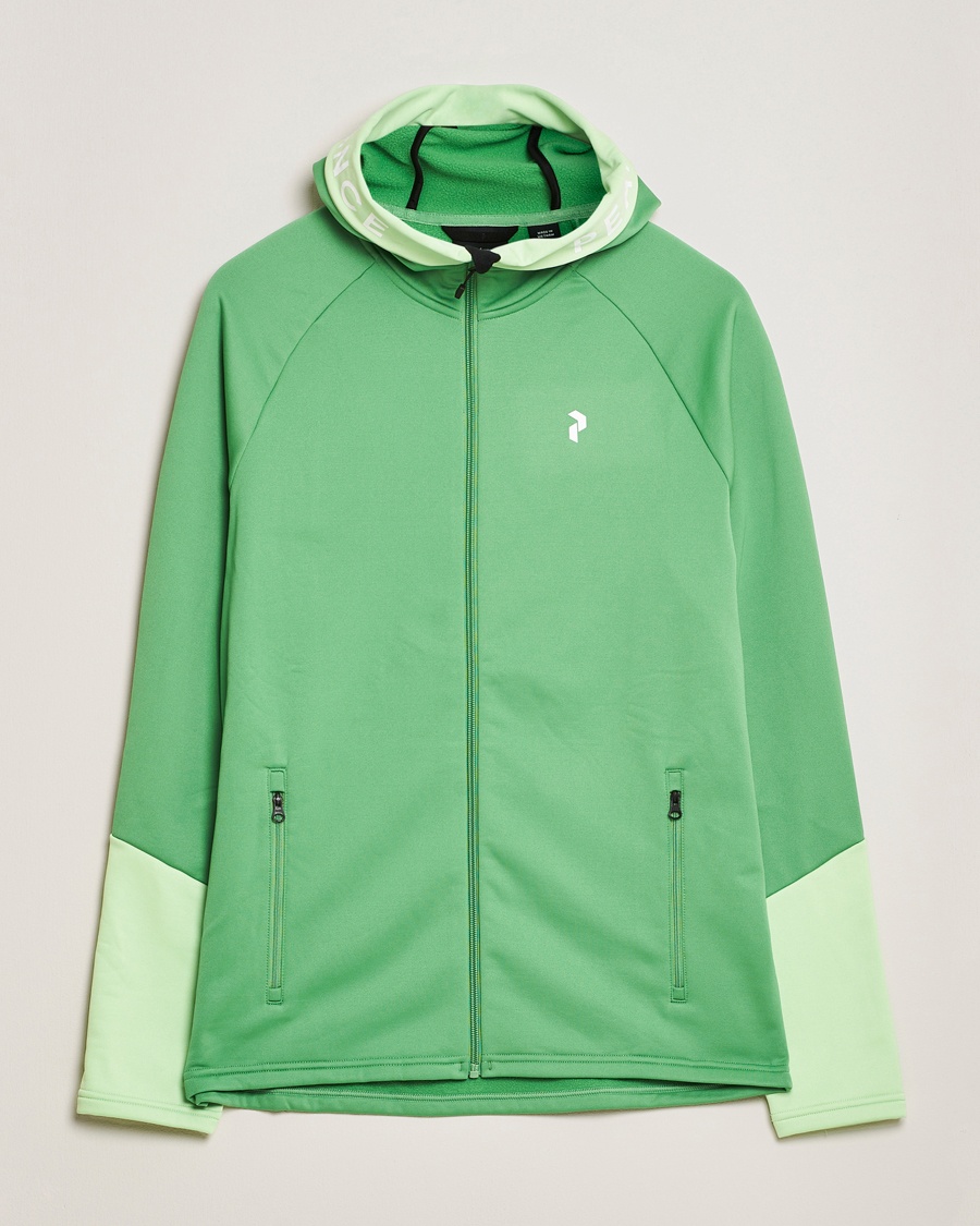 Heren | Peak Performance | Peak Performance | Rider Hooded Full Zip Peppermint/Vivid Green