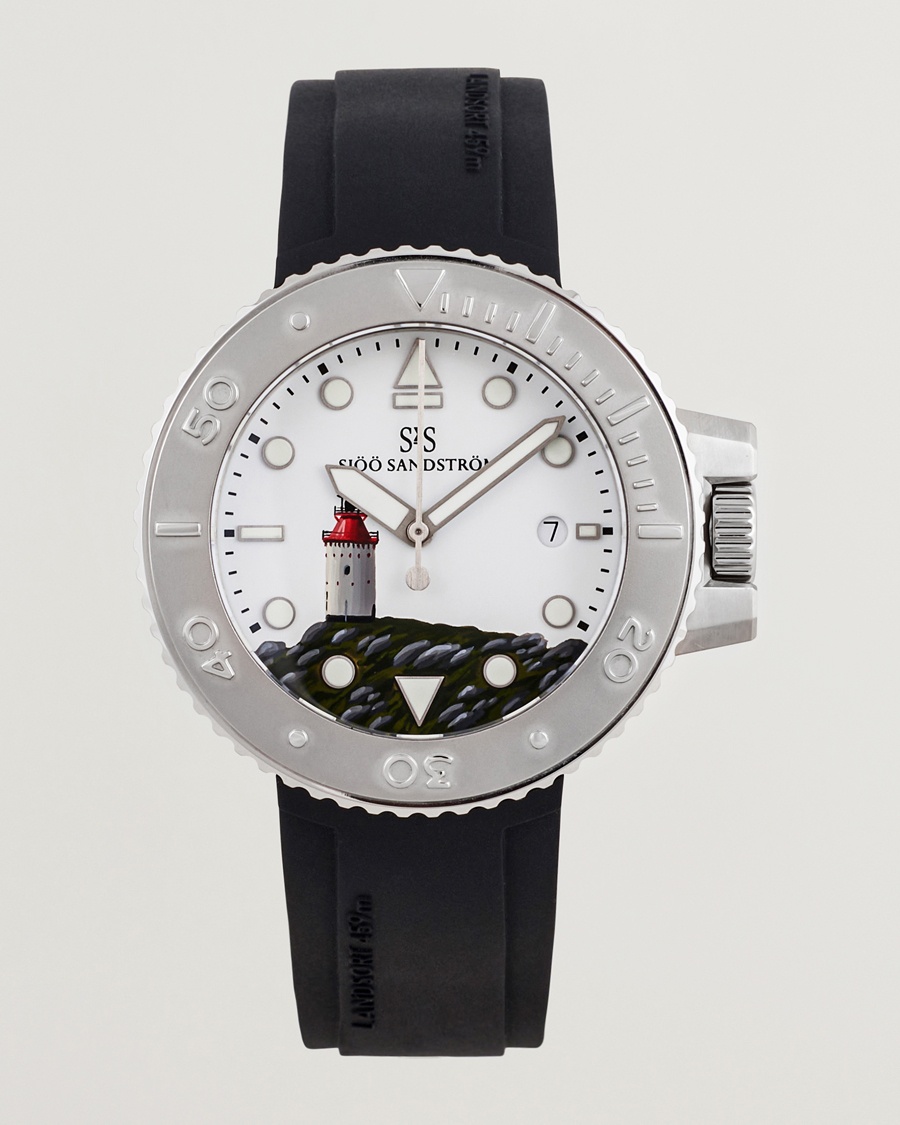Heren | Horloges | Sjöö Sandström | Landsort Annual Edition White/Black