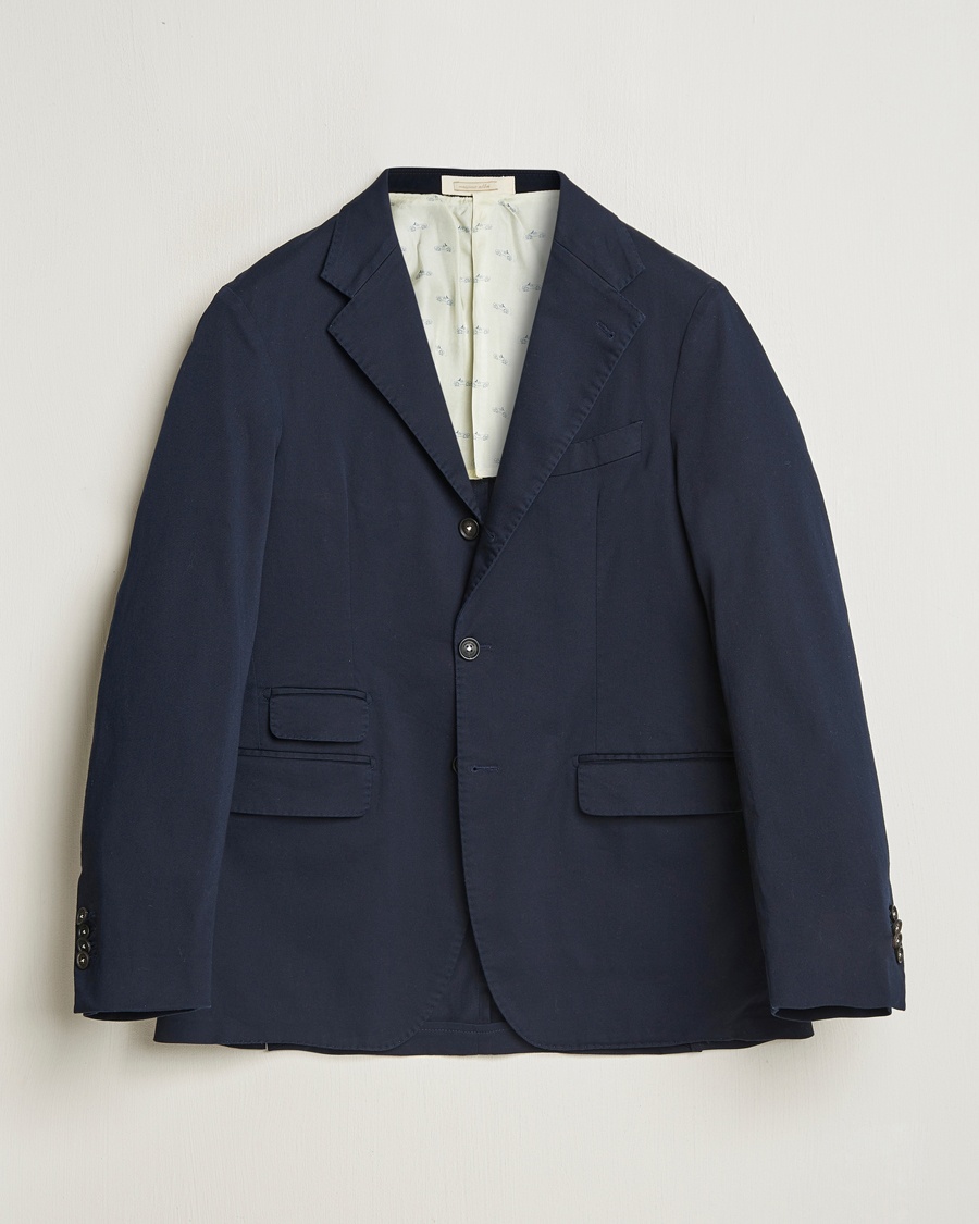 Heren | Katoenen blazers | Massimo Alba | Sloop Cotton Blazer Navy