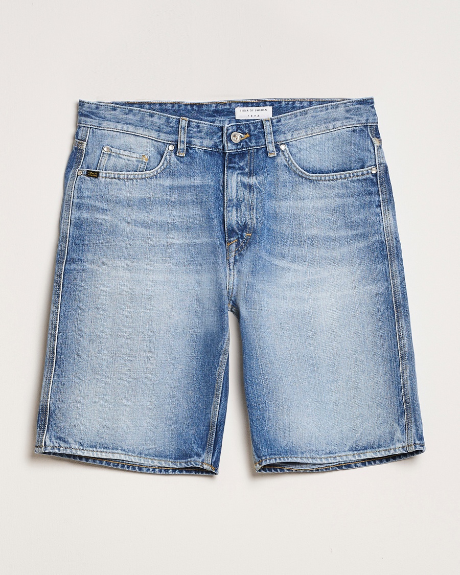 Heren | Korte broek | Tiger of Sweden | Kylian Denim Shorts Medium Blue