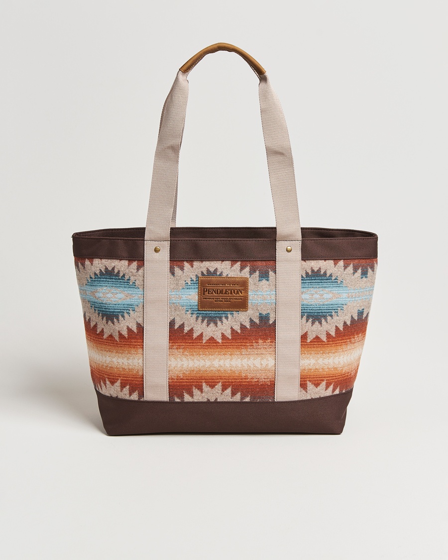 Heren | Draagtassen | Pendleton | Zip Tote Bag Sunset Pass Brown
