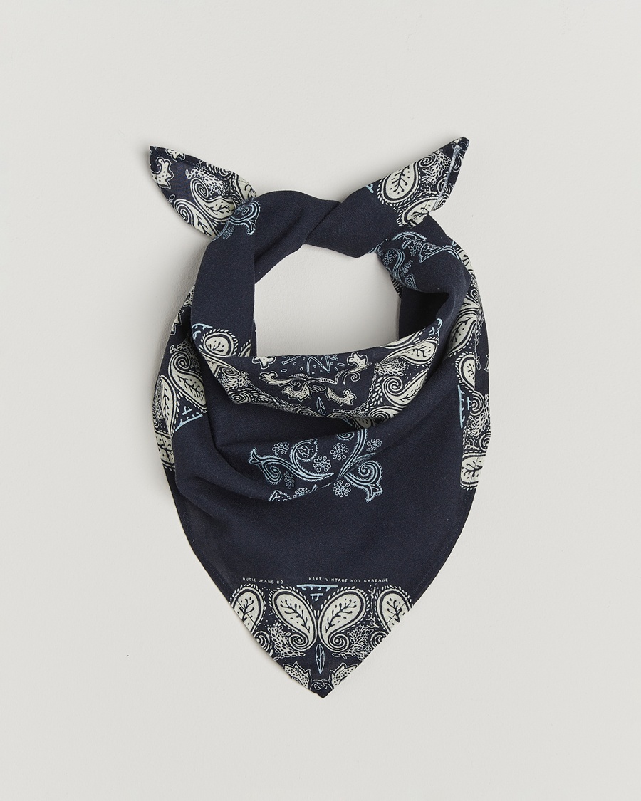 Homme | Sections | Nudie Jeans | Ingrid Paisley Bandana Navy