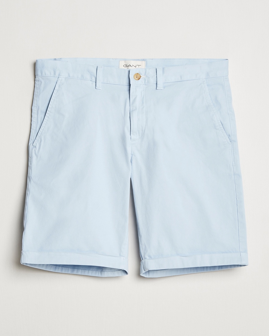 Homme | | GANT | Regular Sunfaded Shorts Fresh Blue